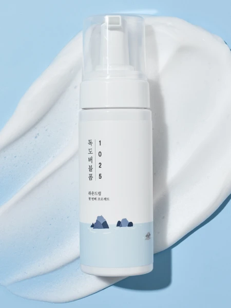 Пузырьковая пенка для умывания с морской водой Round Lab 1025 Dokdo Bubble Foam Пузырьковая пенка для умывания с морской водой Round Lab 1025 Dokdo Bubble Foam