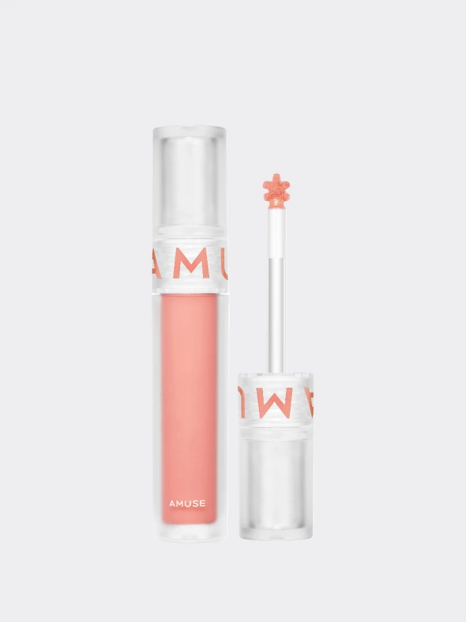 Кремовые румяна в тёплом розовом оттенке AMUSE Soft Cream Cheek 02 Pink Toast
