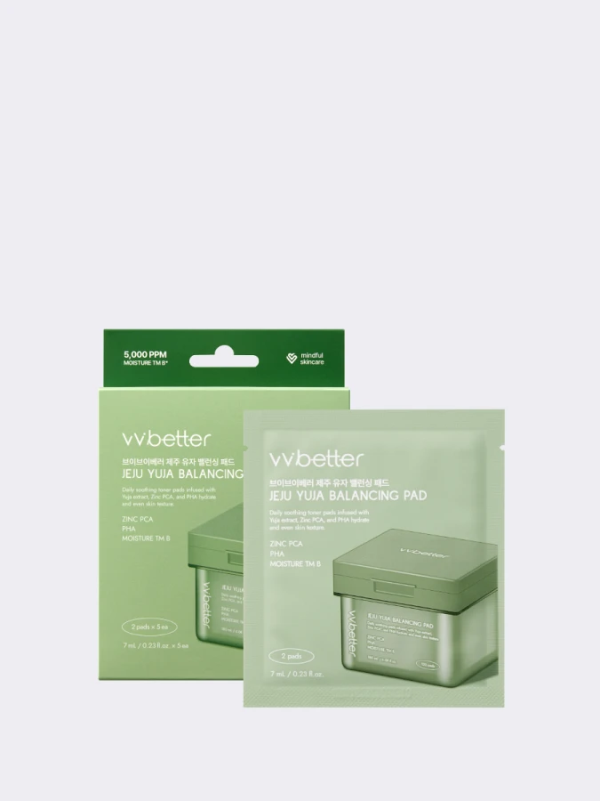 Успокаивающие тонер-пэды с экстрактом юдзу TRAVEL VVBETTER PHA Jeju Yuja Balancing Pad