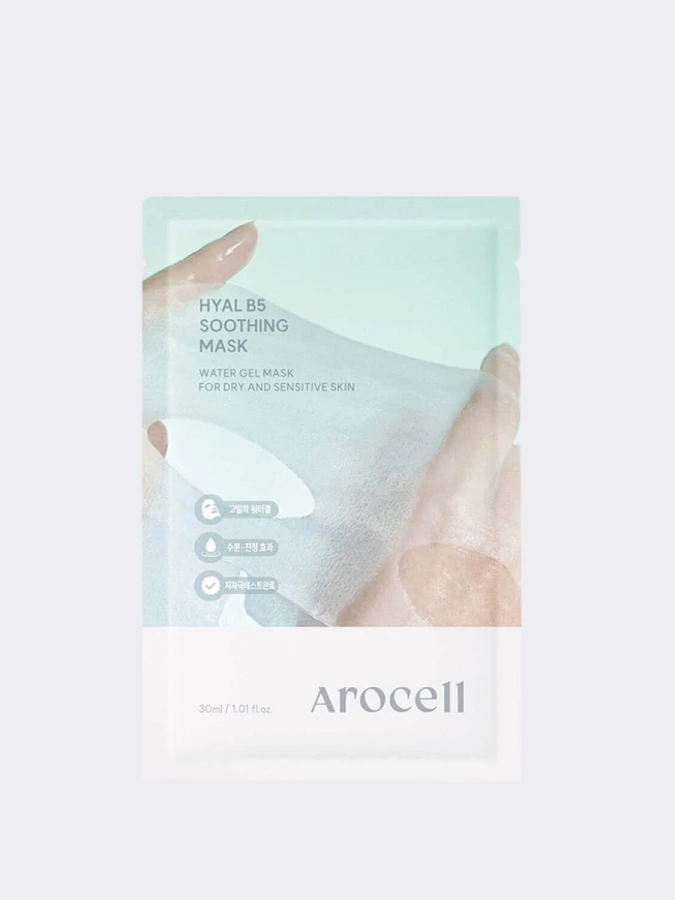 Успокаивающая тканевая маска с центеллой и гиалуроновой кислотой Arocell Hyal B5 Soothing Mask