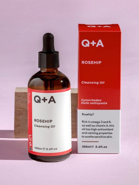 Гидрофильное очищающее масло шиповника Q+A Rosehip Cleansing Oil Гидрофильное очищающее масло шиповника Q+A Rosehip Cleansing Oil