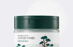 Противовоспалительные тонер-диски для лица с экстрактом сосны и центеллы Round Lab Pine Calming Cica Pad