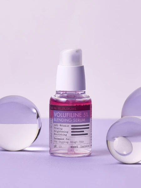 Двухфазная разглаживающая сыворотка с волюфилином Derma Factory Volufiline 5% Blending Serum