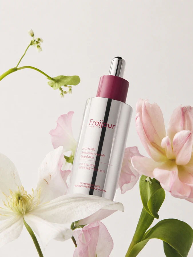 Разглаживающая капсульная сыворотка с ПДРН Fraijour NAD⁺ PDRN Renew Ampoule Incapsule Rose