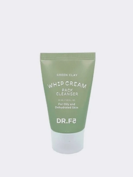МИНИ Себорегулирующая маска-пенка для умывания с зеленой глиной DR.F5 Whip Cream Pack Cleanser Green Clay МИНИ Себорегулирующая маска-пенка для умывания с зеленой глиной DR.F5 Whip Cream Pack Cleanser Green Clay