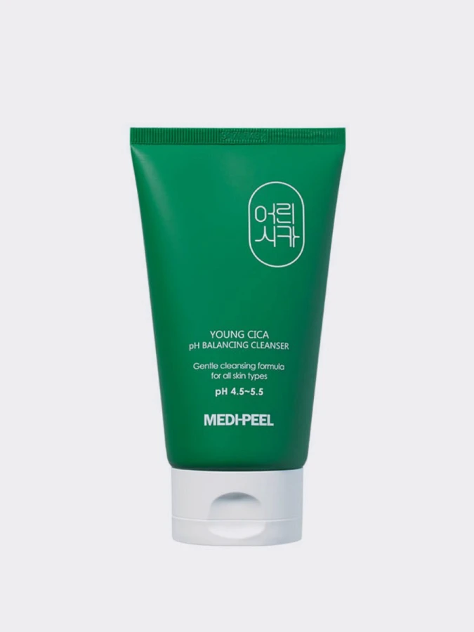Слабокислотная пенка для умывания с экстрактом центеллы азиатской  MEDI-PEEL Young Cica pH Balancing Cleanser