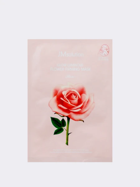 Увлажняющая тканевая маска для лица с экстрактом дамасской розы JMsolution Glow Luminous Flower Firming Mask Увлажняющая тканевая маска для лица с экстрактом дамасской розы JMsolution Glow Luminous Flower Firming Mask