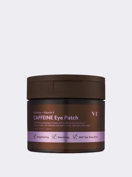Разглаживающие патчи для век с кофеином и пептидами VT Caffeine Eye Patch