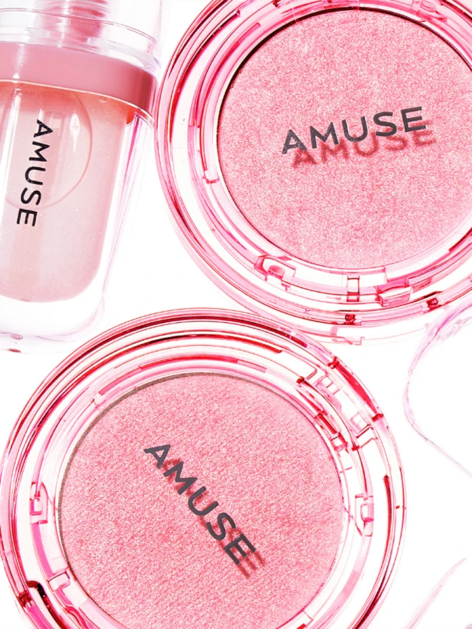 Сияющий хайлайтер для лица и тела AMUSE Face Diamond Pink Diamond