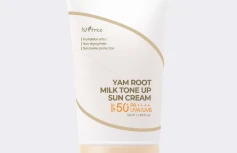 Минеральный солнцезащитный крем с экстрактом корня ямса IsNtree Yam Root Milk Tone Up Sun Cream SPF50+ PA++++