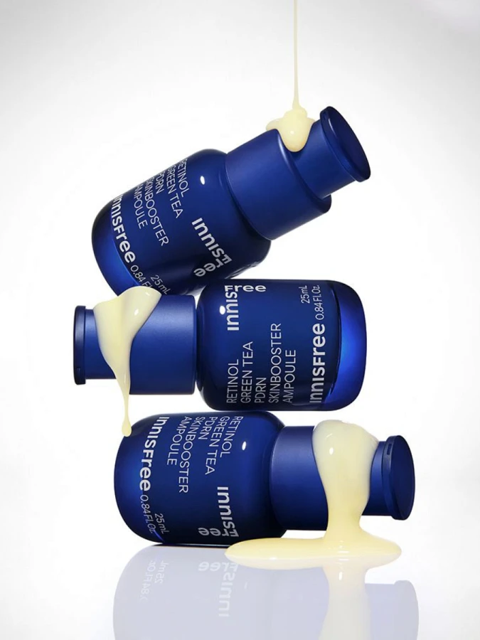 Укрепляющая сыворотка-бустер с ретинолом и ПДРН innisfree Retinol Green Tea PDRN Skinbooster Ampoule