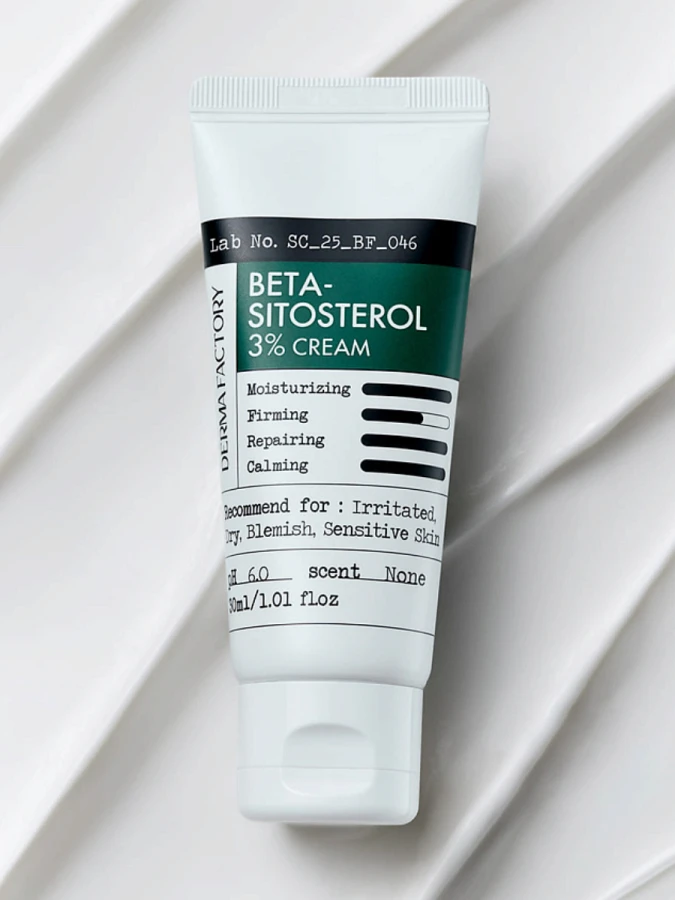 Успокаивающий крем с бета-ситостеролом Derma Factory Beta Sitosterol 3%