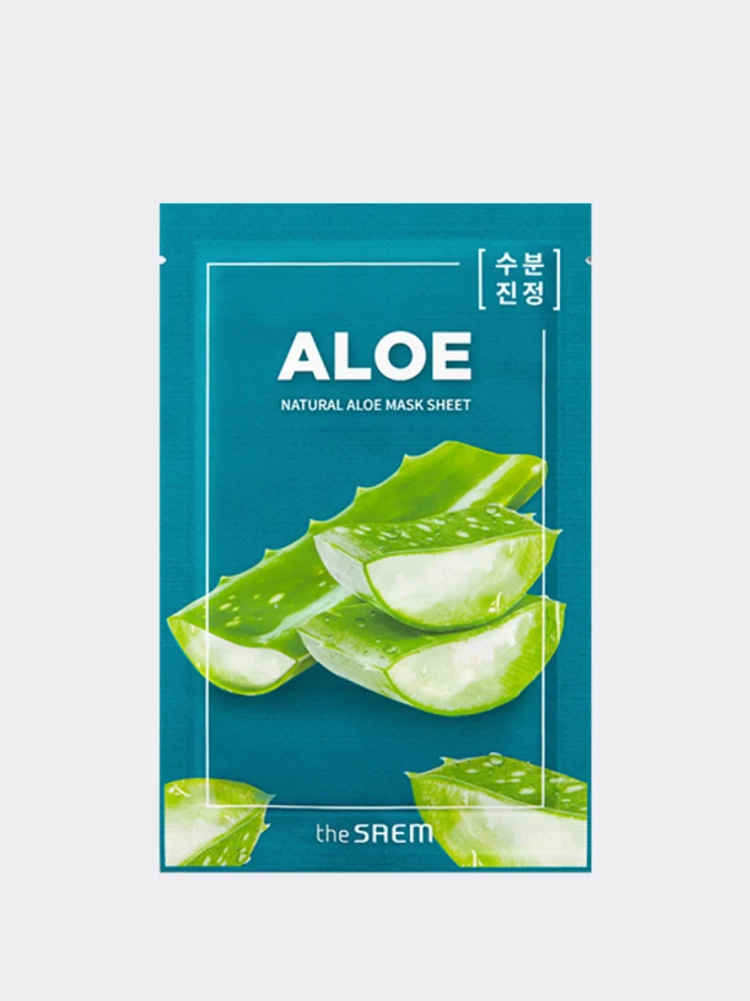 Смягчающая тканевая маска с экстрактом алоэ The Saem Natural Aloe Mask Sheet