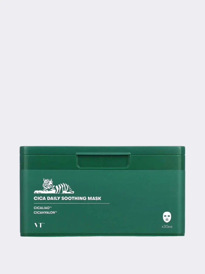 Успокаивающие тканевые маски с экстрактом центеллы VT Cica Daily Soothing Mask