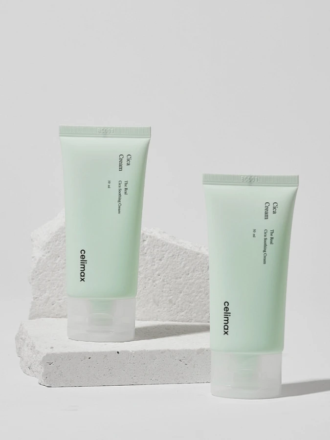 Успокаивающий крем с экстрактом центеллы азиатской Celimax The Real Cica Soothing Cream