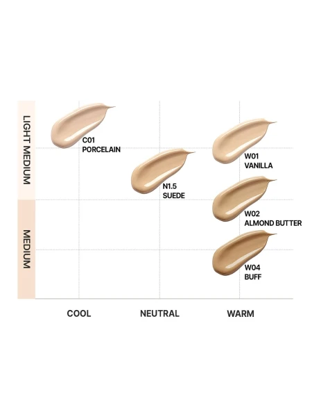 Тональный кушон с сияющим финишем TFIT Layering Fit Glow Cushion EX C01 Porcelain SPF50+ PA++++