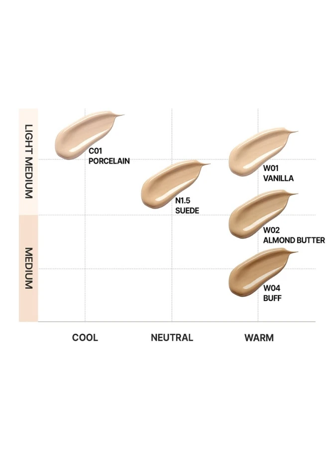 Тональное средство с сияющим финишем TFIT Layering Fit Glow Cushion EX C01 Porcelain SPF50+ PA++++
