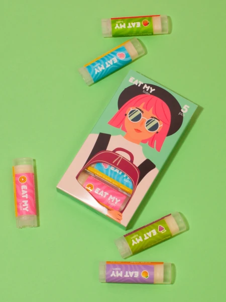 Набор питательных бальзамов для губ  "Заряд Уверенности" Eat My Balm Set Confidence Boost