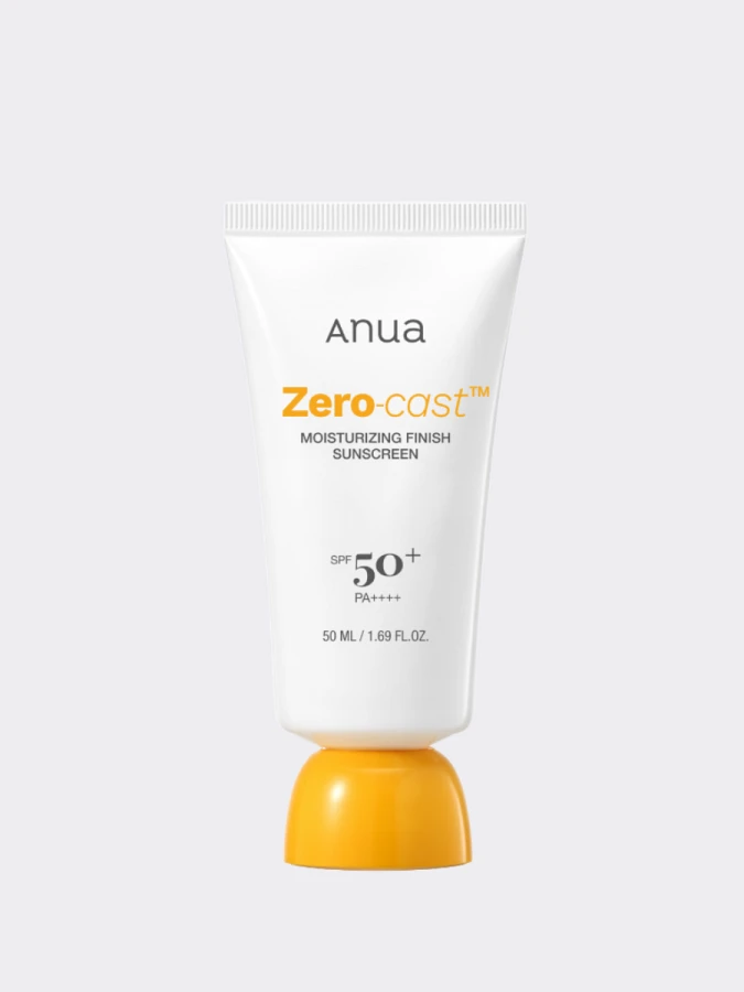Увлажняющий солнцезащитный крем ANUA Zero-Cast Moisturizing Finish Sunscreen SPF50