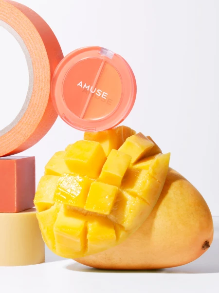 Многофункциональный бальзам-румяна для губ и щёк AMUSE Lip & Cheek Healthy Balm 02 Mango Balm