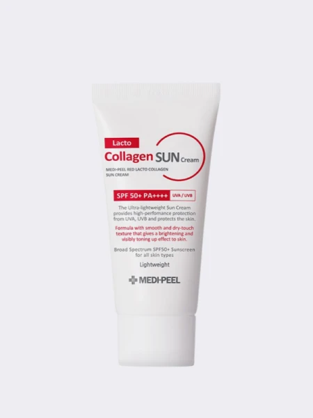 Солнцезащитный крем с лактобактериями и коллагеном MEDI-PEEL Red Lacto Collagen Sun Cream SPF50+ PA++++ Солнцезащитный крем с лактобактериями и коллагеном MEDI-PEEL Red Lacto Collagen Sun Cream SPF50+ PA++++