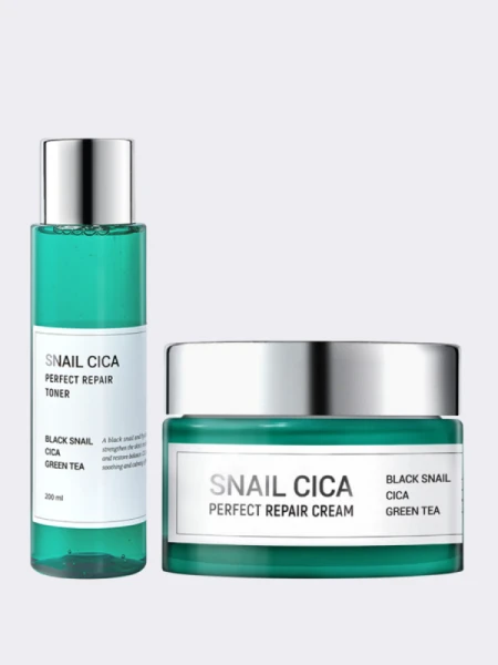 Набор для восстановления кожи с тонером Esthetic House Snail Cica Набор для восстановления кожи с тонером Esthetic House Snail Cica
