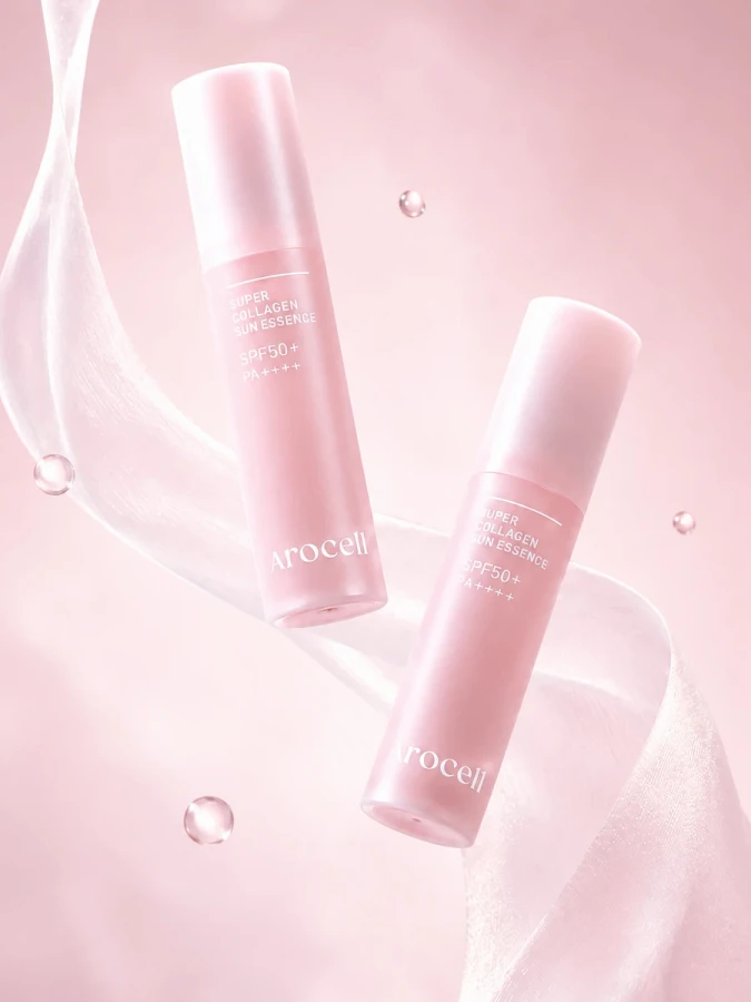 Лёгкая солнцезащитная эссенция с коллагеном Arocell Super Collagen Sun Essence