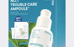 Набор для ухода за кожей с ретинолом и центеллой innisfree Retinol Cica Repair Ampoule Special Set
