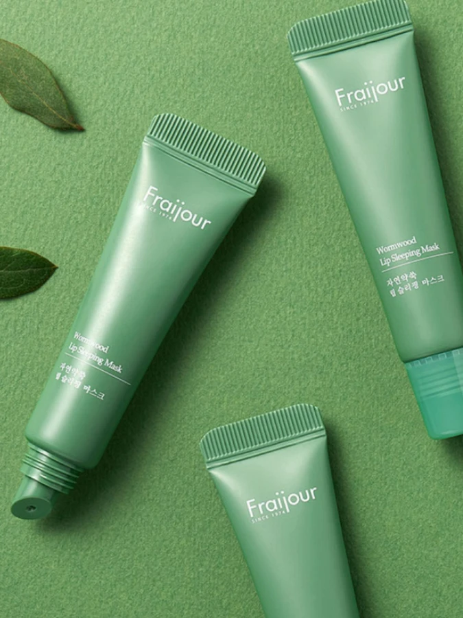 Успокаивающая ночная маска для губ с травяными экстрактами Fraijour Wormwood Lip Sleeping Mask