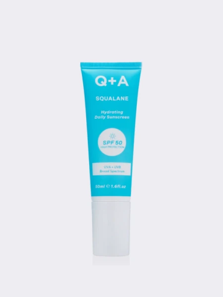 Солнцезащитный крем для лица со скваланом Q+A Squalane Hydrating Daily Sunscreen SPF50 Солнцезащитный крем для лица со скваланом Q+A Squalane Hydrating Daily Sunscreen SPF50