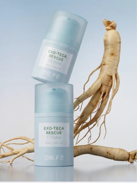 Успокаивающий крем для лица с экзосомами и экстрактом центеллы DR.F5 Exo-Teca Rescue Cream