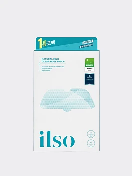 Набор двухступенчатых полосок для очищения сальных нитей на носу ilso Natural Mild Clear Nose Patch