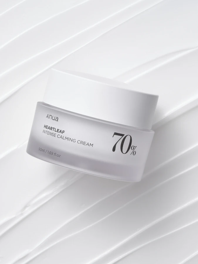 Интенсивный успокаивающий крем для лица с экстрактом хауттюйнии ANUA Heartleaf 70% Intense Calming Cream