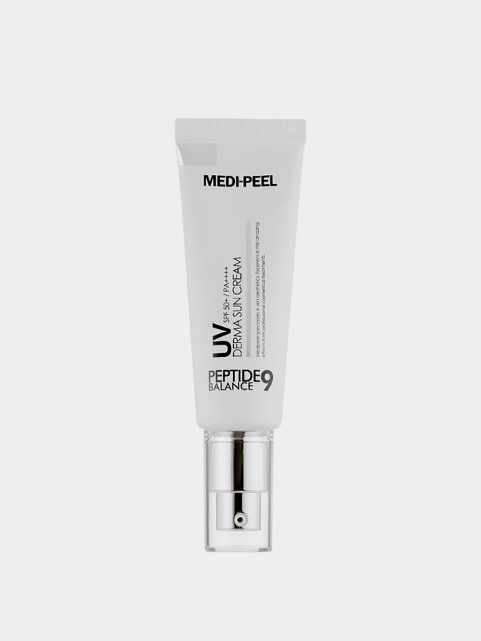 Увлажняющий солнцезащитный крем с пептидами MEDI-PEEL Peptide 9 Balance UV Derma Sun Cream SPF50+ PA++++