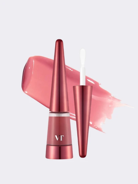 Оттеночный блеск для увеличения объёма губ со спикулами VT Reedle Shot Lip Plumper Usagi Pink