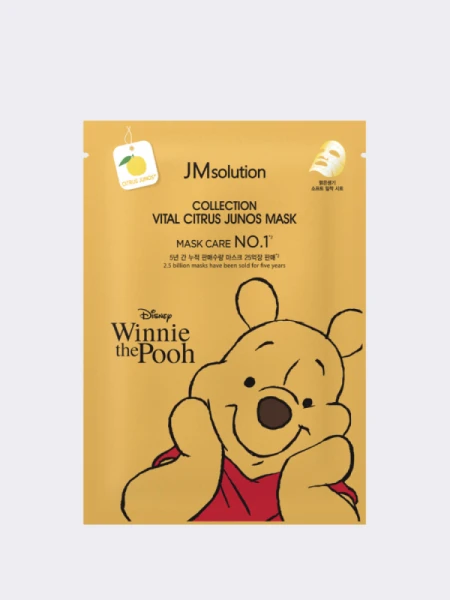Осветляющая тканевая маска с витамином С и мёдом JMSolution Disney Collection Vital Citrus Junos Mask Осветляющая тканевая маска с витамином С и мёдом JMSolution Disney Collection Vital Citrus Junos Mask