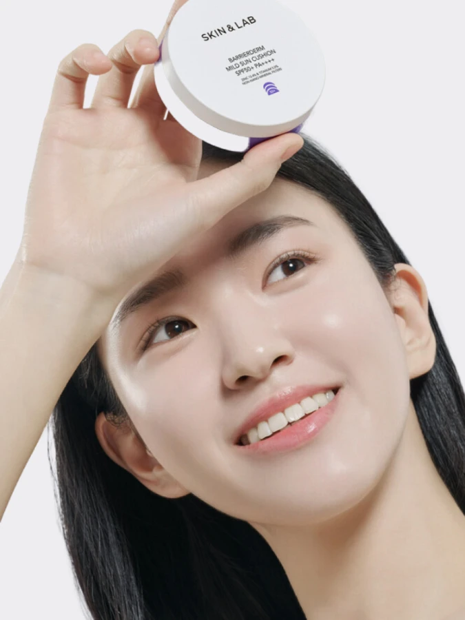 Солнцезащитный кушон с керамидами SKIN&LAB Barrierderm Mild Sun Cushion SPF 50+ PA++++
