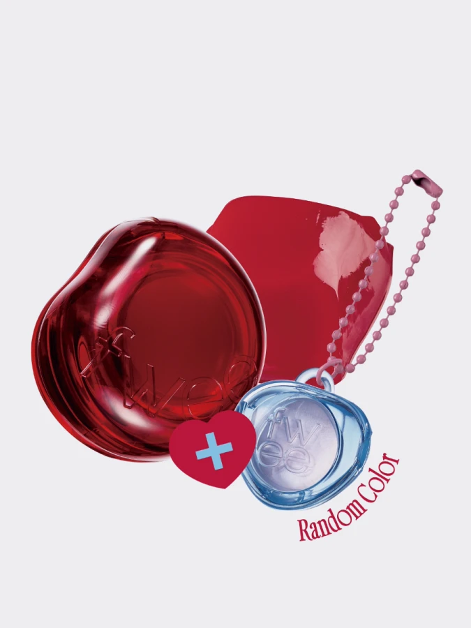 Набор: Оттеночное желе для губ и щёк + брелок fwee Lip&Cheek Glowy Jelly Pot JR01 Squeezed Keyring Set