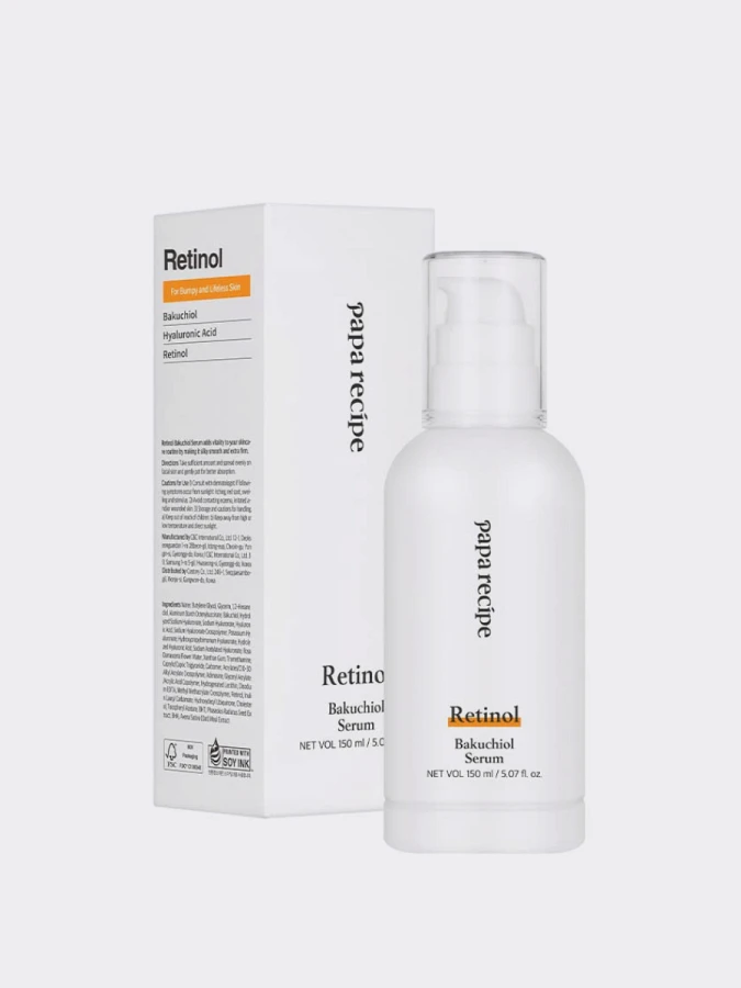 Обновляющая сыворотка для лица с ретинолом и бакучиолом Papa Recipe Retinol Bakuchiol Serum