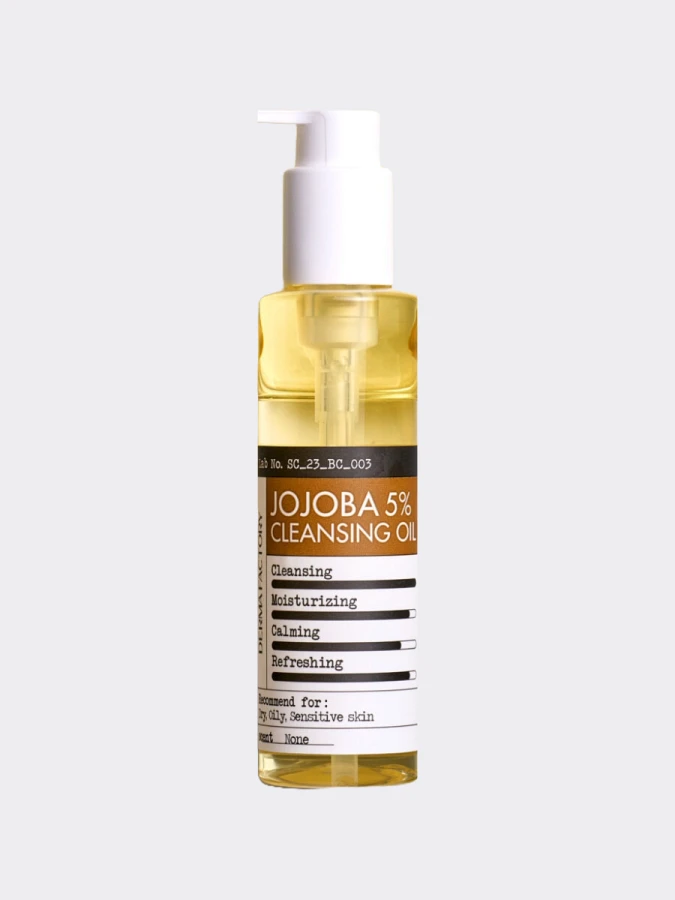 Очищающее гидрофильное масло Derma Factory Jojoba 5% Cleansing Oil Очищающее гидрофильное масло Derma Factory Jojoba 5% Cleansing Oil