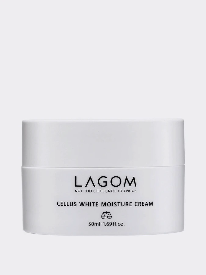 Увлажняющий крем для выравнивания тона кожи с растительными экстрактами LAGOM Cellus White Moisture Cream