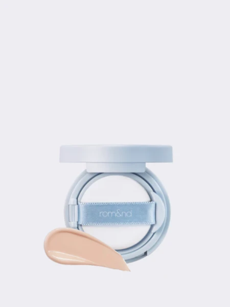 МИНИ Тональный кушон с влажным финишем в светло-бежевом оттенке rom&nd Bare Water Cushion 02 Pure 21 SPF38 PA++++