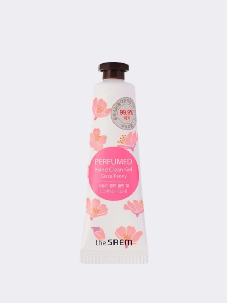 Антибактериальный гель для рук с ароматом бархатного пиона The Saem Perfumed Hand Clean Gel Grace Peony Антибактериальный гель для рук с ароматом бархатного пиона The Saem Perfumed Hand Clean Gel Grace Peony