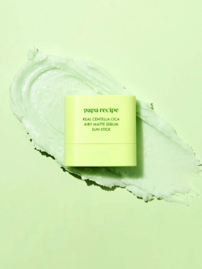 Себорегулирующий солнцезащитный стик с экстрактом центеллы Papa Recipe Real Centella Cica Airy Matte Sebum Sun Stick SPF50+ PA++++