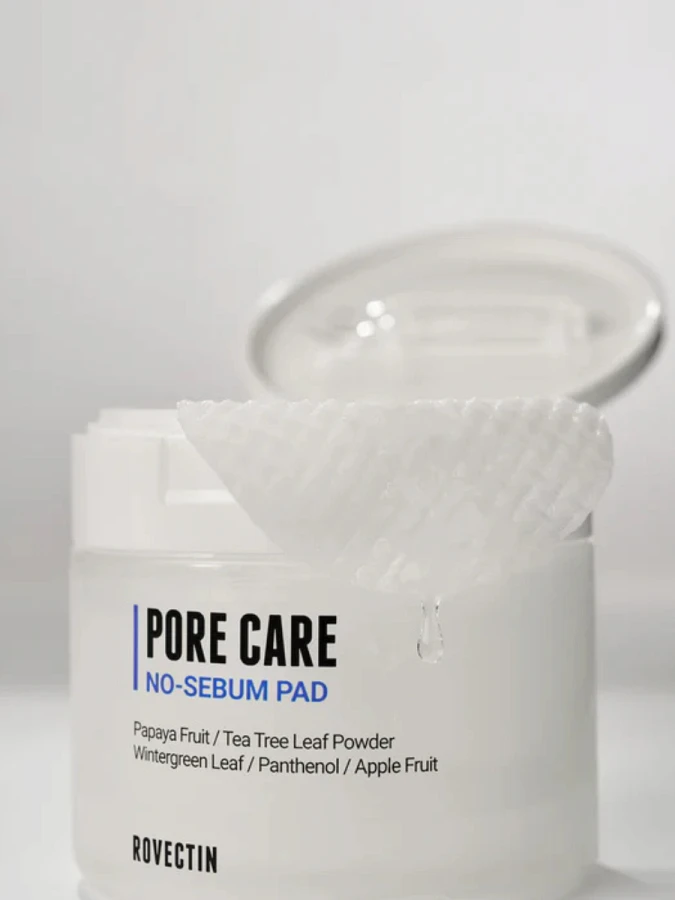 Себорегулирующие тонер-диски с растительными экстрактами ROVECTIN Pore Care No-Sebum Pad