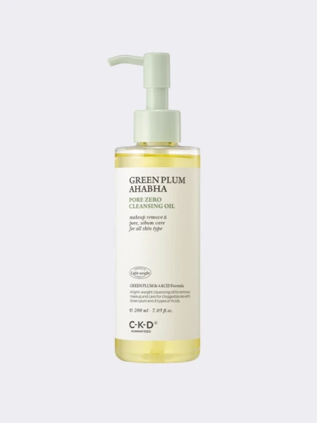 Очищающее гидрофильное масло с экстрактом зелёный сливы CKD Greenplum AHA BHA Pore Cleansing Oil