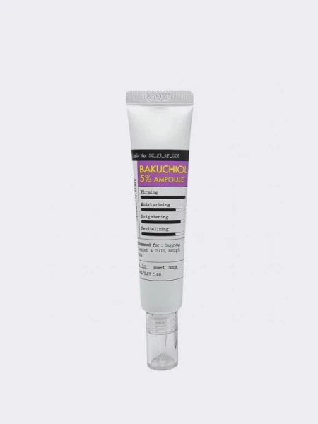 Регенерирующая ампульная сыворотка для лица с бакучиолом Derma Factory Bakuchiol 5% Ampoule Регенерирующая ампульная сыворотка для лица с бакучиолом Derma Factory Bakuchiol 5% Ampoule