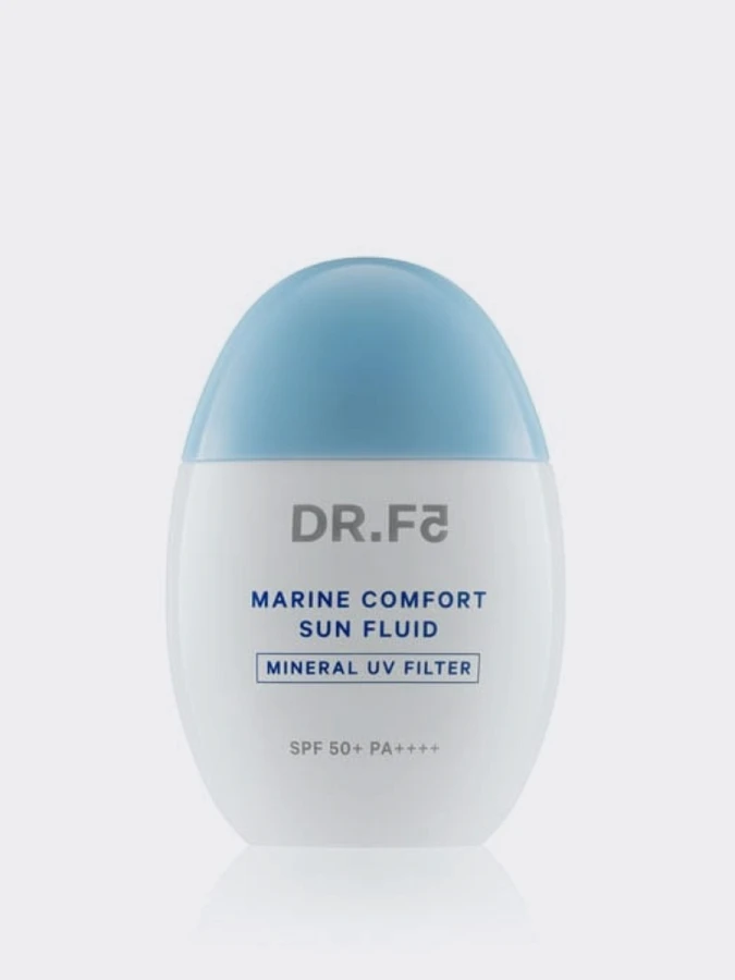Минеральный солнцезащитный флюид с экстрактом водорослей DR.F5 Marine Comfort Sun Fluid SPF50+ PA++++