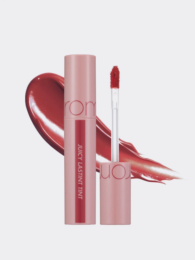 Сочный глянцевый пигмент для губ с вишнёвым оттенком rom&nd Juicy Lasting Tint 24 Peeling Angdoo