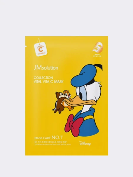 Тканевая маска для сияния кожи с витамином С JMSolution Disney Collection Vital Vita C Mask Тканевая маска для сияния кожи с витамином С JMSolution Disney Collection Vital Vita C Mask